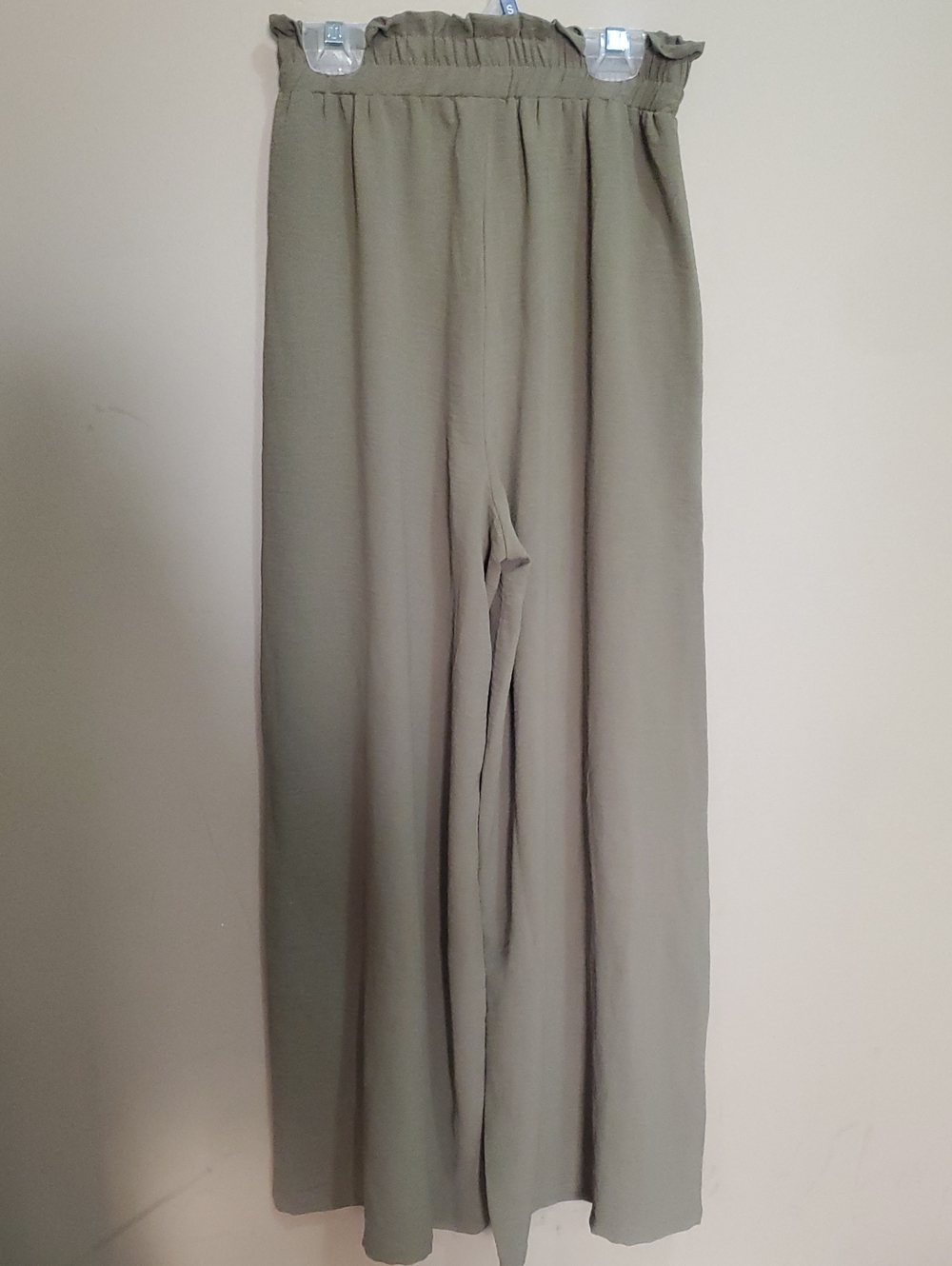 Simplee Olive High-Waist Wide Leg Pants Size Xs